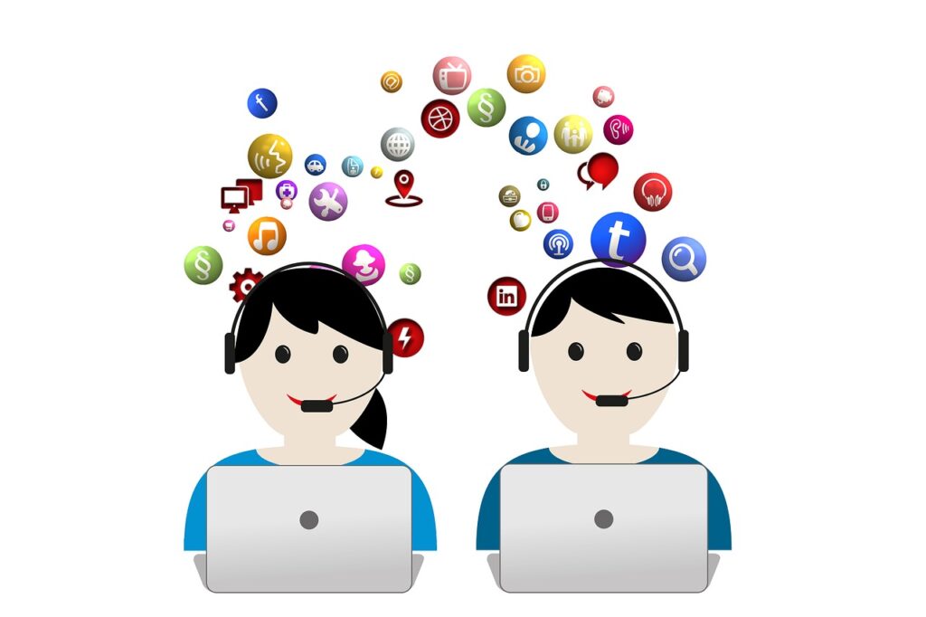 Intégration outils gestion réseaux sociaux, call center